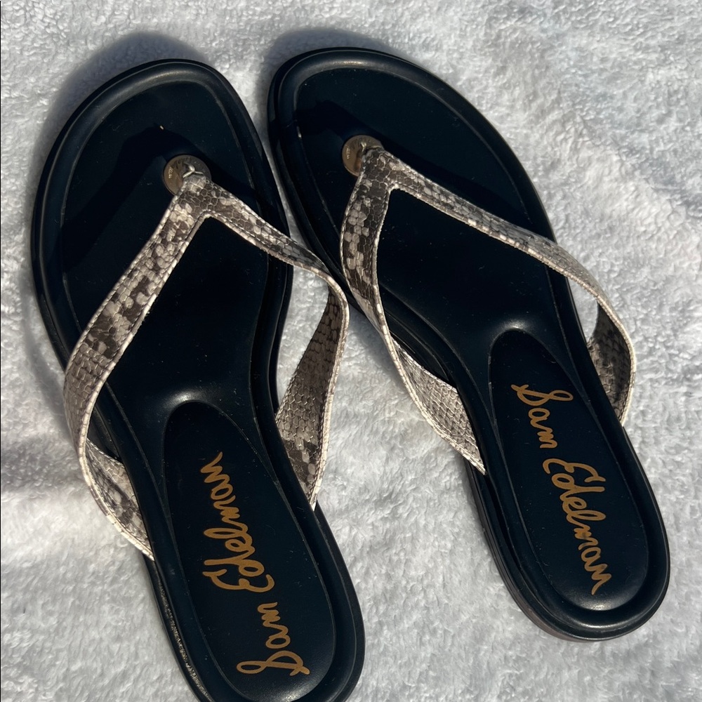 Sam Edelman Black and Brown Women's Sandals